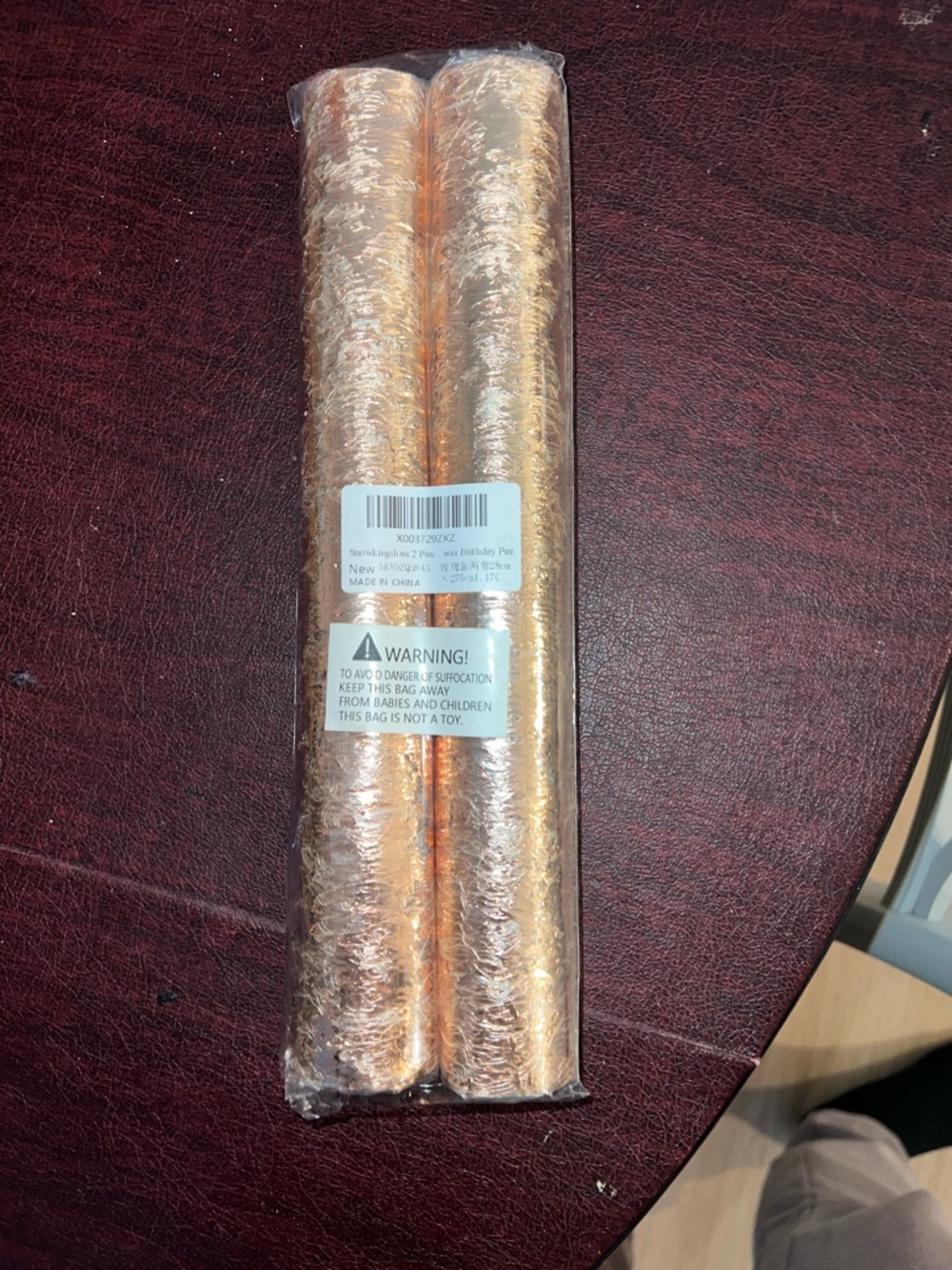 Rose Gold Sequin Table Runner - Set of 2